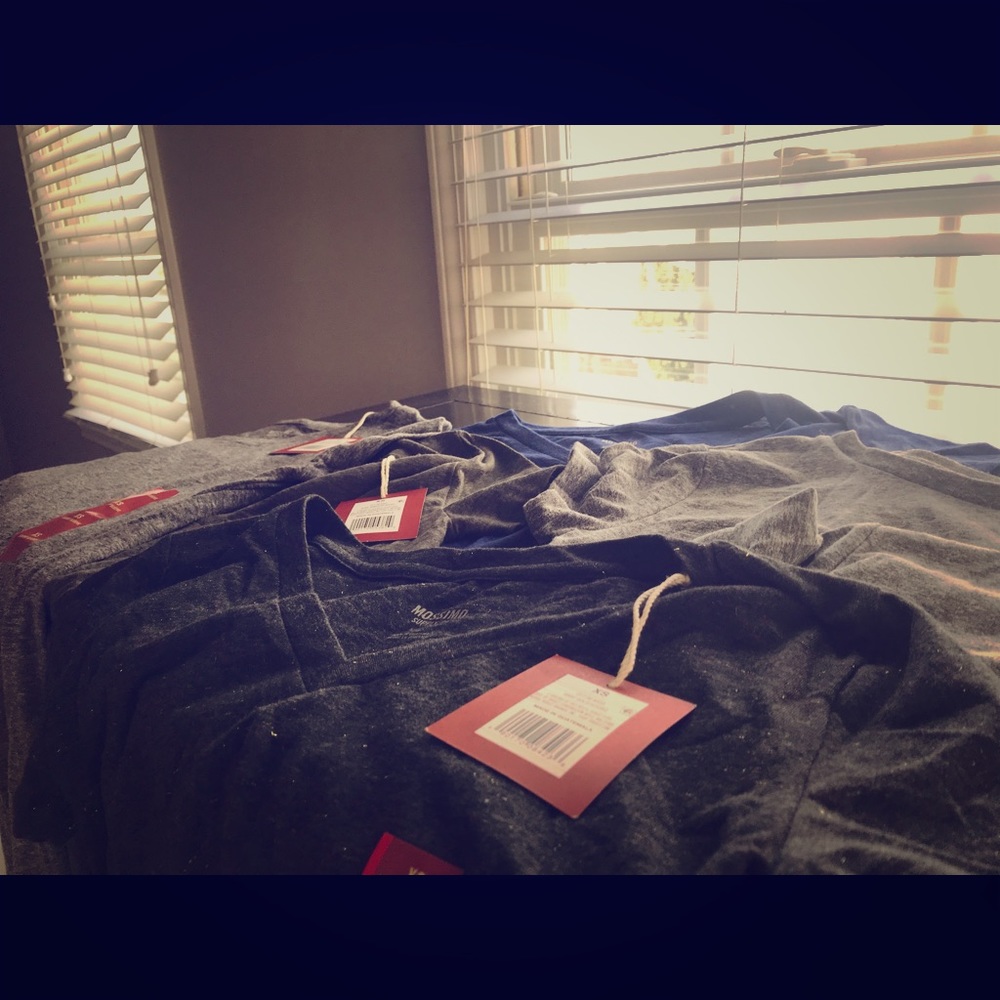 Bundle, 6 Mossimo XS Tees T-shirts, 3 NWT.